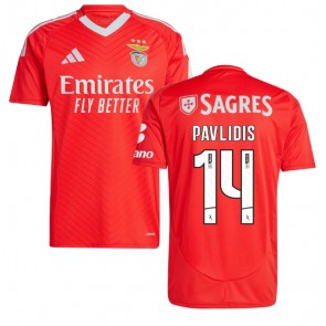 Benfica Vangelis Pavlidis #14 Replika Hjemmebanetrøje 2024-25 Kortærmet